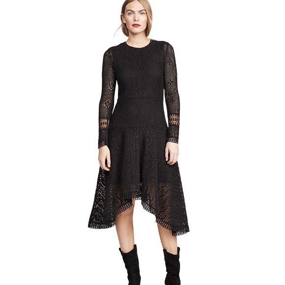 NWT See by Chloe Crochet Asymmetrical Dress - Picture 5 of 16